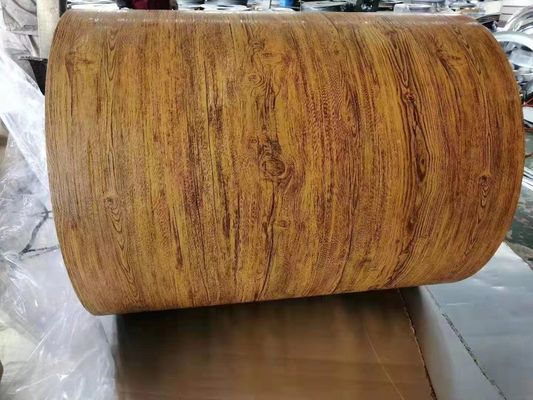 طومار آلومینیومی پوشش داده شده با رنگ چوبی برای صنعت محصولات الکترونیکی