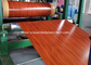 AA3003 3015 H24 دانه های چوبی سخت رنگ پوشانده شده آلومینیوم کویل آلومینیوم پوشانده شده PVDF برای تولید سقف