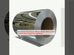 صفحه آینه آلومینیوم آنودیزه رنگ نقره ای سفارشی برای روشنایی استفاده می شود