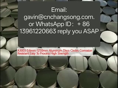 A3003 0.6mm-1250mm دیسک های آلومینیومی دایره های مقاوم در خوردگی آسان برای پردازش قدرت بالا
