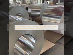 آلیاژ آلومینیوم 8011 فویل رادیاتور تهویه مطبوع (0.1 میلی متر × 800 میلی متر) برای شکل گیری باله با دقت بالا