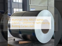 آلیاژ آلومینیوم 5052 Cladmax (1.6mm × 1200mm) برای دیوار پرده ساختمان خود تمیز کننده