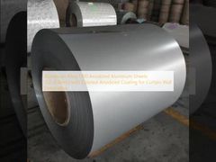 آلیاژ آلومینیوم 1100 ورق های آلومینیومی آنودایز شده (1.2-2.0 میلی متر) با پوشش آنودایز رنگی برای دکوراسیون دیواره پرده