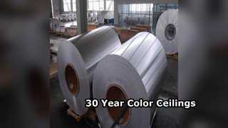 ورق های سقف آلومینیومی بادوام 30 ساله رنگ