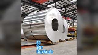 پانل های پرده ای آلومینیومی خاکستری 30 ساله