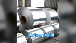 فویل آلومینیومی درجه حرفه ای برای درب نوشیدنی های لبنی