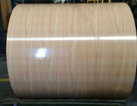 3105 آلیاژ چوبی مدل PPAL رنگ پوشانده سیم پیچ آلومینیوم برای سقف و دیوار