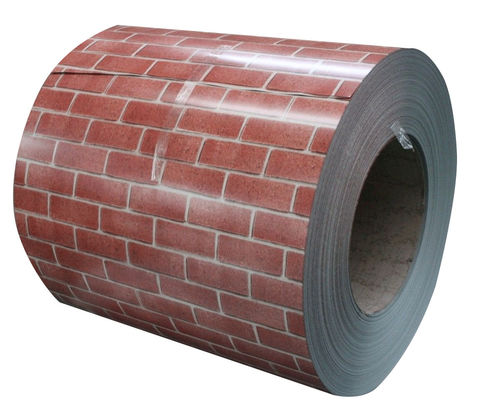 آلیاژ 3004 0.30- 1.50mm ضخامت آجر الگوی PPAL پیش رنگ آلومینیوم کویل تولید محصول ACP