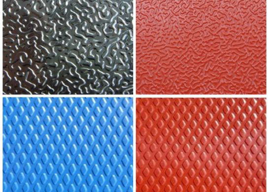 آلیاژ3003 24 گیج x 48 اینچ رنگ های مختلف الماس / ورق آلومینیوم برجسته گچبری برای پانل تزئینی داخلی