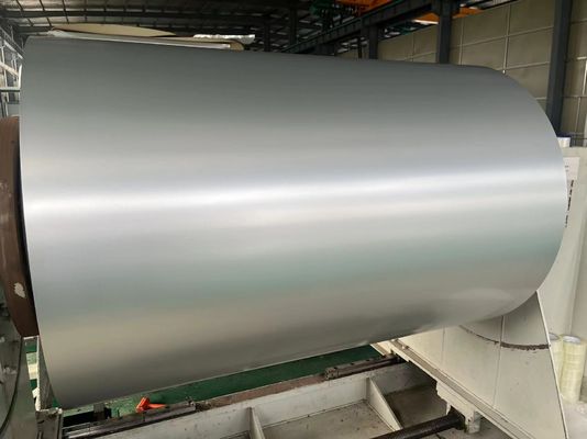 آلیاژ 8011 H14 ورق آلومینیومی رنگ نقره ای 0.23mm ضخامت مواد غذایی درجه ای از آلومینیوم پیش رنگ برای تولید کف شراب