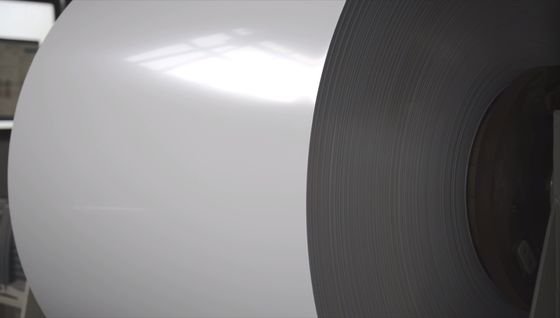 برای تولید ACP - آلومینیوم-پلاستیک پنل ترکیبی آلیاژ1100 H14 0.18mm X 1000mm Ral 9016 رنگ پوشش ورق آلومینیوم