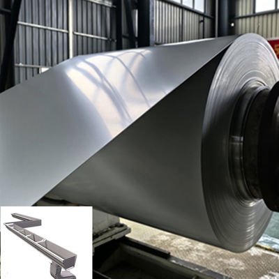 آلیاژ 3105 رال 7035 رنگ خاکستری 26 گج 0.45mm ضخامت 350mm عرض PE پیش رنگ آلومینیوم کویل برای ساخت آلومینیوم گتر