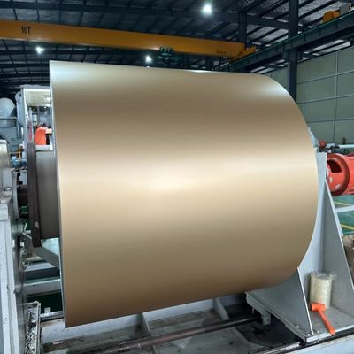 0.08mm ضخامت 45mm پهنای طلاء آلومینیوم برای تولید نوار تهویه