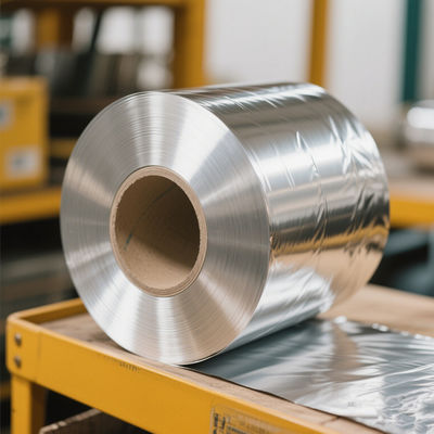 آلیاژ 8011 H42 درجه حرارت 0.07mm ضخامت 200mm عرض آلومینیوم Fin Stock برای تهویه مطبوع Fin مبادله گرما