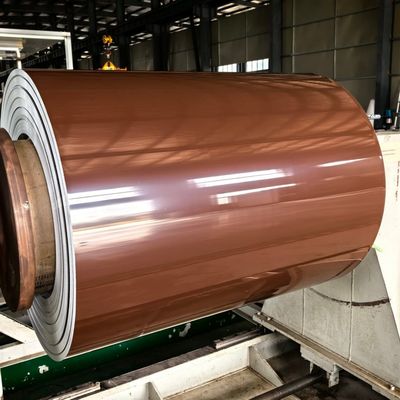 پیش رنگ آلومینیوم کویل رنگ پوشانده ورق آلومینیوم 0.6mm ضخامت سقف پانل
