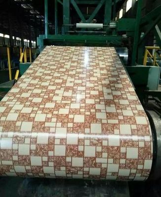 آلیاژ ۳۱۰۵ مرمر طراحی شده الگوی پوشش آلومینیوم کویل 24Ga X 48Inch پیش رنگ آلیومینیوم ورق برای نمای ساختمان