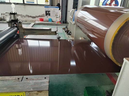 1060 H24 ضخامت 0.6mm سیم پیچ آلومینیوم رنگ شده برای تزئینات داخلی