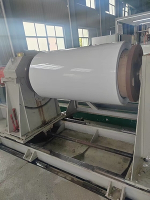 White / Black Ral 9010 Color Coated Aluminum Sheet In Coil 3105 H24 For Production Gutters Or Downspout Making