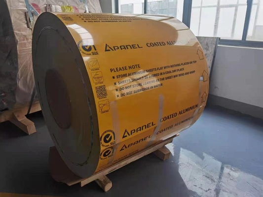 AA5052 H38 1.5MM سیم پیچ آلومینیومی رنگ شده برای کاربردهای حمل و نقل راه آهن