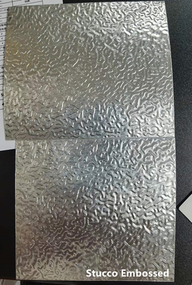 الگوی چین و چروک ورق آلومینیومی از قبل روکش شده سیم پیچ آلومینیوم پیش بینی شده 0.50 میلی متر ضخامت