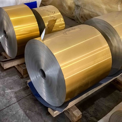 8011 O 0.1mm فویل آلومینیومی بادوام با رنگ کناری برای تولید سینی پخت