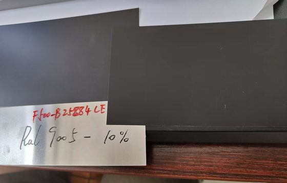 آلیاژ آلومینیومی 3105 2.00 میلی متر ضخامت مات رنگ Ral 9005 PVDF قبل از رنگ آمیزی آلومینیوم برای دیوارهای پرده ای