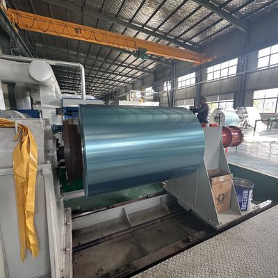 0.10mm ضخامت 45mm پهنای پیش رنگ آلومینیوم ورق کویل برای رولبل ریج نوار تهویه