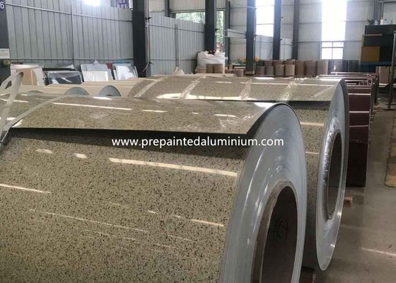 AA3105 مرمر PVDF پیش رنگ آلومینیوم 0.6mm استفاده می شود در ساختمان