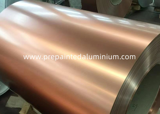 PE / PVDF / SMP پیش رنگ آلومینیوم کویل آرائشی ورق آلومینیوم برای سقف انبار