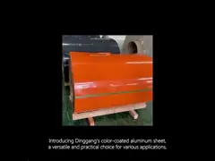 0.7*1300mm سری 3003 سیم کشی آلومینیوم پیش رنگ شده برای ضخامت سفارشی و ورق آلومینیوم با پوشش رنگی استاندارد GB / T3830-2006